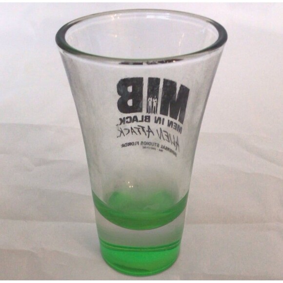 MEN IN BLACK ALIEN ATTACK Movie Shot Glass Universal Studio Collectible 2002 - Picture 2 of 3